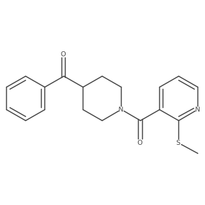 3-(4-Benzoylpiperidine-1-carbonyl)-2-(methylsulfanyl)pyridine结构式