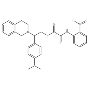 N1-(2-(3,4-dihydroisoquinolin-2(1H)-yl)-2-(4-(dimethylamino)phenyl)ethyl)-N2-(2-nitrophenyl)oxalamide Structure