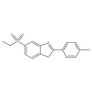2-(5-Chloropyridin-2-yl)-5-ethylsulfonyl-1,3-benzoxazole Structure