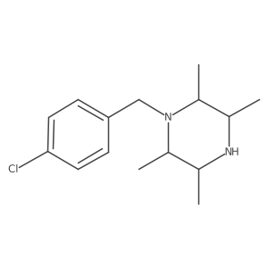 Piperazine,1-[(4-chlorophenyl)methyl]-2,3,5,6-tetramethyl- Structure