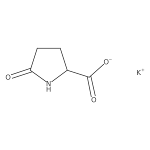 Potassium5-oxopyrrolidine-2-carboxylate结构式