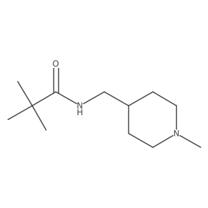 N-((1-methylpiperidin-4-yl)methyl)pivalamide结构式