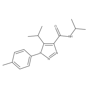 1-(4-methylphenyl)-N,5-di(propan-2-yl)-1H-1,2,3-triazole-4-carboxamide Structure