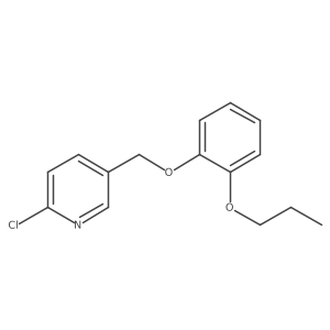 2-Chloro-5-[(2-propoxyphenoxy)methyl]pyridine Structure