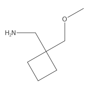 [1-(Methoxymethyl)cyclobutyl]methanamine结构式