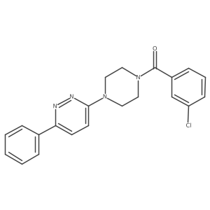 3-[4-(3-Chlorobenzoyl)piperazin-1-yl]-6-phenylpyridazine结构式