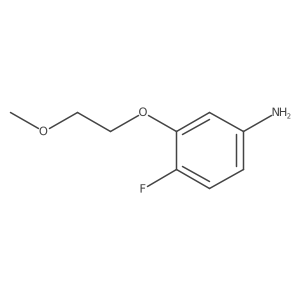 4-fluoro-3-(2-methoxyethoxy)aniline结构式