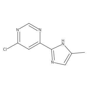 4-chloro-6-(5-methyl-1H-imidazol-2-yl)pyrimidine结构式