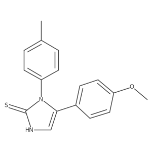 5-(4-methoxyphenyl)-1-(4-methylphenyl)-1,3-dihydro-2H-imidazole-2-thione结构式
