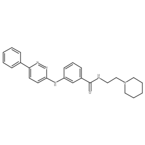 3-[(6-Phenyl-3-pyridazinyl)amino]-N-[2-(1-piperidinyl)ethyl]benzamide结构式