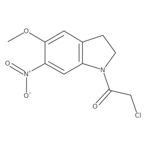 1-(Chloroacetyl)-5-(methyloxy)-6-nitro-2,3-dihydro-1h-indole结构式