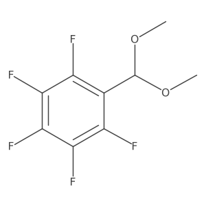1-(Dimethoxymethyl)-2,3,4,5,6-pentafluorobenzene Structure