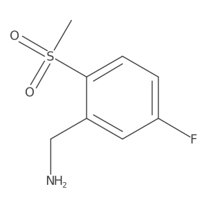 5-Fluoro-2-methanesulfonyl-benzylamine Structure