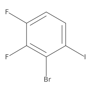 2-Bromo-3,4-difluoroiodobenzene结构式