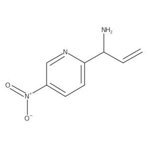 (I+/-R)-I+/--Ethenyl-5-nitro-2-pyridinemethanamine Structure