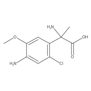 (I+/-R)-I+/-,4-Diamino-2-chloro-5-methoxy-I+/--methylbenzeneacetic acid Structure
