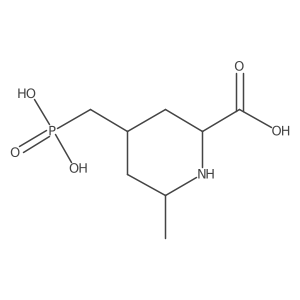 (2S,4R,6S)-6-methyl-4-(phosphonomethyl)piperidine-2-carboxylic acid结构式