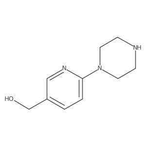 (6-(Piperazin-1-yl)pyridin-3-yl)methanol Structure