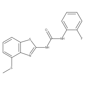 1-(2-Fluorophenyl)-3-(4-(methylthio)benzo[d]thiazol-2-yl)urea结构式