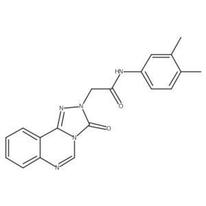 N-(3,4-dimethylphenyl)-2-{3-oxo-2H,3H-[1,2,4]triazolo[4,3-c]quinazolin-2-yl}acetamide Structure