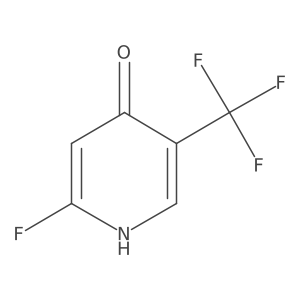 2-Fluoro-4-hydroxy-5-(trifluoromethyl)pyridine Structure