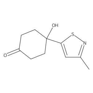 4-Hydroxy-4-(3-methyl-isothiazol-5-yl)-cyclohexanone Structure
