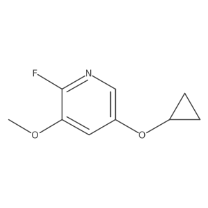 5-Cyclopropoxy-2-fluoro-3-methoxypyridine Structure