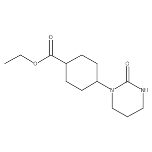 4-(2-Oxo-tetrahydro-pyrimidin-1-yl)-cyclohexanecarboxylic acid ethyl ester Structure