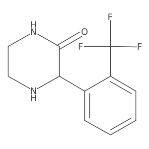 3-[2-(Trifluoromethyl)phenyl]piperazin-2-one结构式