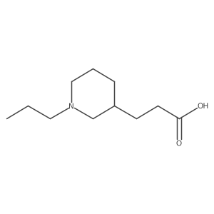 3-(1-Propylpiperidin-3-yl)propanoic acid Structure