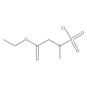 Ethyl 2-[(chlorosulfonyl)(methyl)amino]acetate结构式