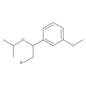 1-[2-Bromo-1-(propan-2-yloxy)ethyl]-3-methoxybenzene Structure