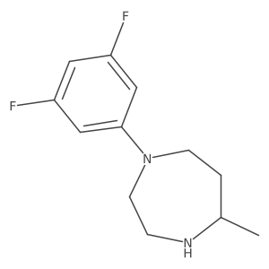1-(3,5-Difluorophenyl)-5-methyl-1,4-diazepane结构式