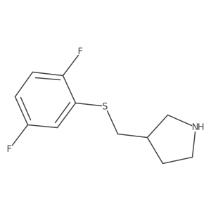 3-[(2,5-Difluorophenyl)sulfanylmethyl]pyrrolidine Structure