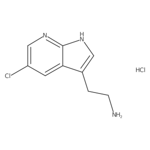 2-(5-chloro-1H-pyrrolo[2,3-b]pyridin-3-yl)ethanamine hydrochloride Structure
