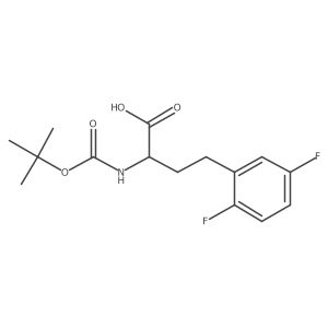2-((Tert-butoxycarbonyl)amino)-4-(2,5-difluorophenyl)butanoic acid Structure