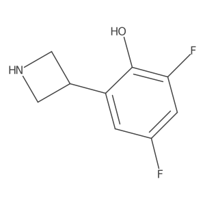 2-(Azetidin-3-yl)-4,6-difluorophenol Structure