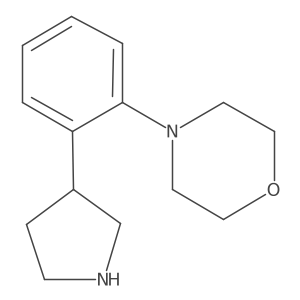 4-[2-(Pyrrolidin-3-yl)phenyl]morpholine Structure