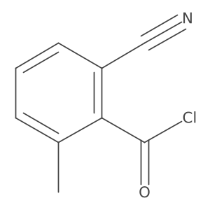 Benzoyl chloride, 2-cyano-6-methyl- Structure