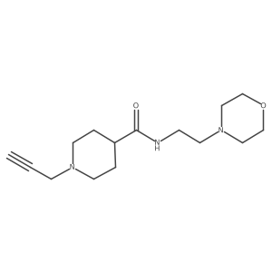 N-[2-(morpholin-4-yl)ethyl]-1-(prop-2-yn-1-yl)piperidine-4-carboxamide Structure