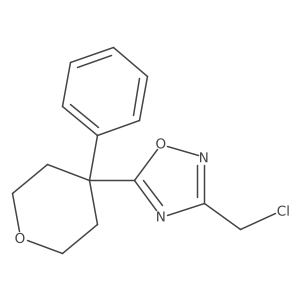 3-(Chloromethyl)-5-(4-phenyloxan-4-yl)-1,2,4-oxadiazole Structure