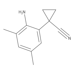 Cyclopropanecarbonitrile, 1-(2-amino-3,5-dimethylphenyl)- Structure