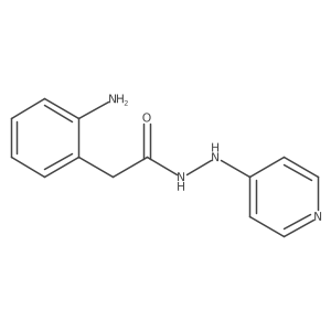 2-Aminobenzeneacetic acid 2-(4-pyridinyl)hydrazide结构式