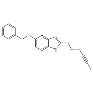 (5-Benzyloxy-1H-indol-2-ylmethyl)-but-2-ynyl-amine结构式