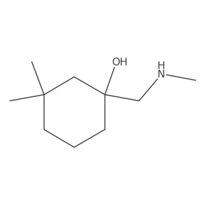 3,3-Dimethyl-1-[(methylamino)methyl]cyclohexan-1-ol Structure