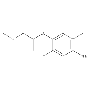 Benzenamine, 4-(2-methoxy-1-methylethoxy)-2,5-dimethyl- Structure