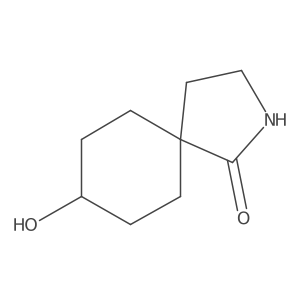 8-Hydroxy-2-azaspiro[4.5]decan-1-one Structure