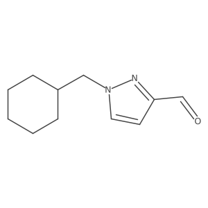 1-(Cyclohexylmethyl)-1H-pyrazole-3-carbaldehyde Structure