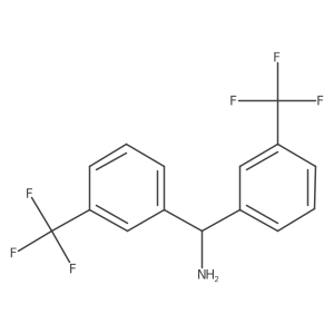Bis[3-(trifluoromethyl)phenyl]methanamine结构式