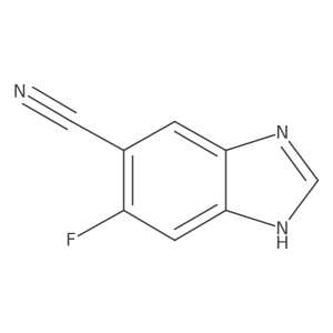 6-fluoro-3H-benzo[d]imidazole-5-carbonitrile结构式